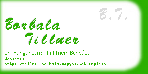 borbala tillner business card